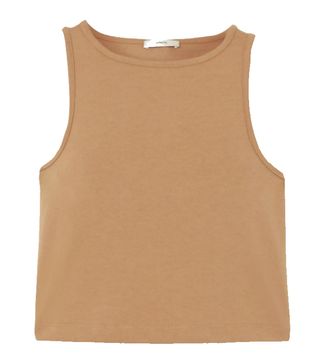 Vince + Cropped Cotton-Jersey Tank