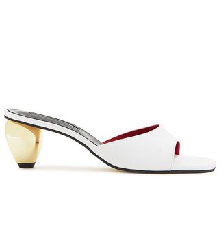 Yuul Yie + June 50 White Leather Mules