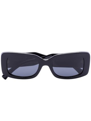 Versace Eyewear + Rectangular-Frame Tinted Sunglasses