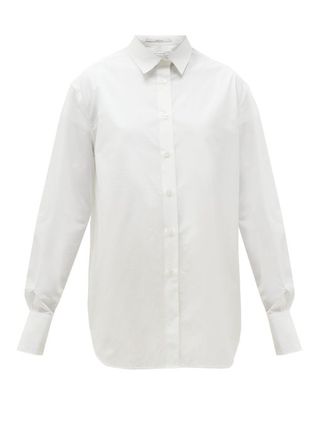 Another Tomorrow + Oversized Organic Cotton-Poplin Shirt