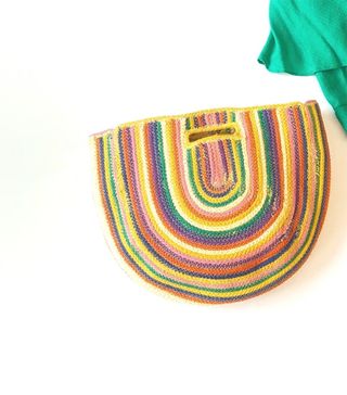 Frock Candy + Woven Rainbow Hand Tote