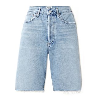 Agolde + '90s Frayed Denim Shorts