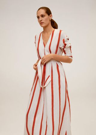 Mango + Striped Midi Dress - Women | Mango United Kingdom