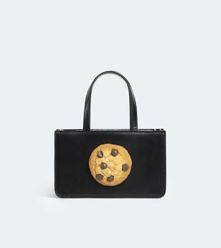 Puppets and Puppets + Black Leather Cookie Bag