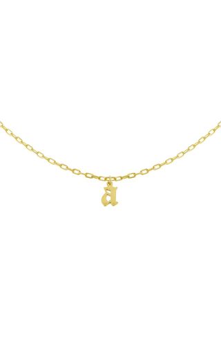 Adina's Jewels + Personalized Gothic Initial Necklace