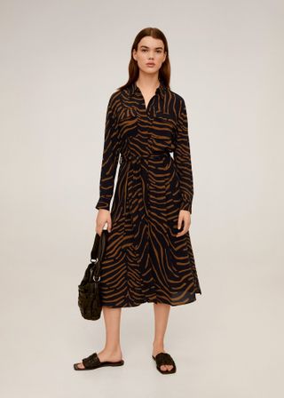 Mango + Tiger Print Dress
