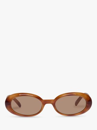 Le Specs + Work It Oval Sunglasses