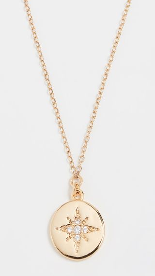 Shashi + Starburst Coin Pendant Necklace