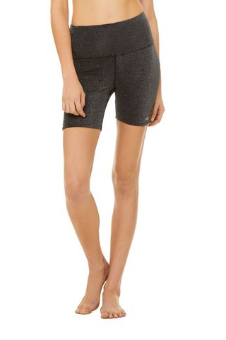 Alo Yoga + High-Waist Glitter Biker Short