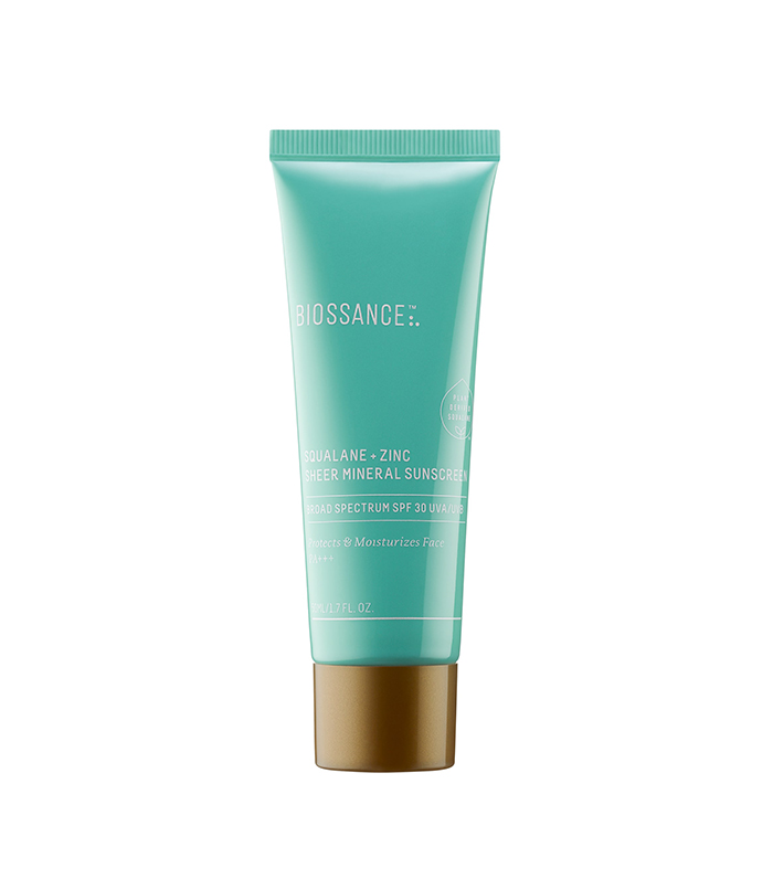 Biossance + Squalane + Zinc Sheer Mineral Sunscreen SPF 30
