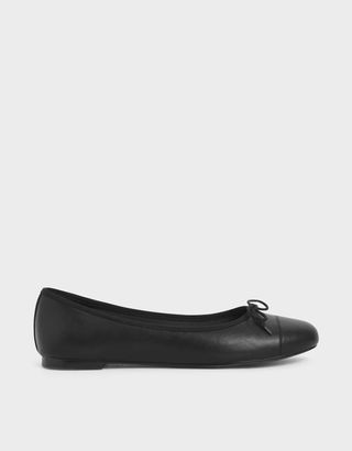 Charles & Keith + Bow Ballet Pumps