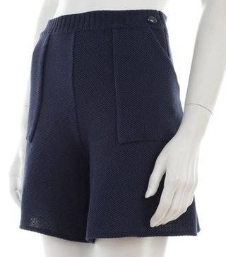 Chanel + Blue Cotton Shorts