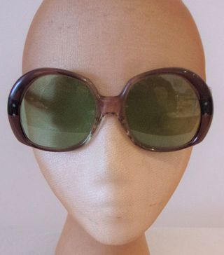 Etsy + Big 1970s Ombre Frame Sunglasses