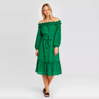 Who What Wear x Target + Puff Long Sleeve Dress