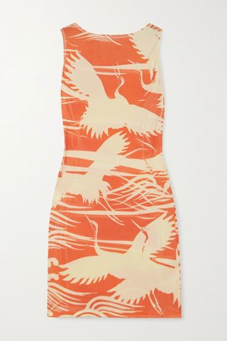 Ioannes + Carrie Printed Stretch-Jersey Mini Dress