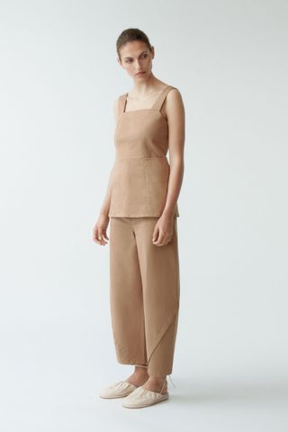 COS + Strap Top With Flared Hem