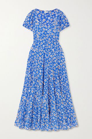Rixo + Tamara Tiered Floral-Print Cotton-Blend Maxi Dress