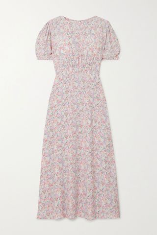 Faithfull the Brand + Beline Floral-Print Crepe Midi Dress