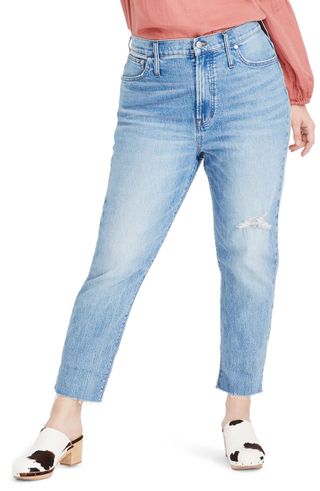 Madewell + The Perfect Vintage Crop High Waist Jeans