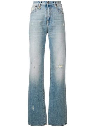 R13 + Flared Distressed Jeans