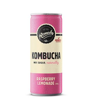 Remedy + Raw Organic Kombucha, Raspberry Lemonade (24 Pack)