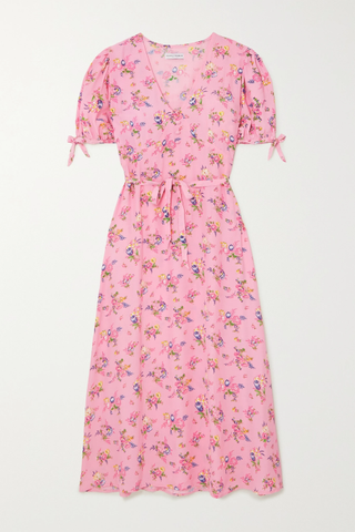 Faitfull the Brand + Daija Floral-Print Crepe Midi Dress