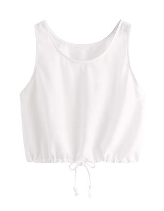 Sweatyrocks + Summer Graphics Print Vest Tank Sleeveless Basic Crop Top