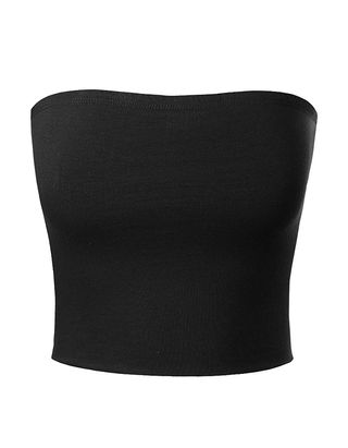Mixmatchy + Causal Strapless Cute Basic Solid Sexytube Top