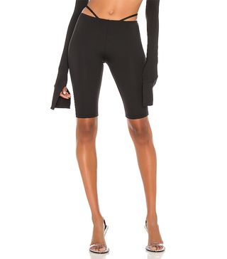 LaQuan Smith X Revolve + Low Rise Biker Short in Black