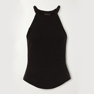 The Range + Division Braided Ribbed Stretch Cotton-Jersey Tank