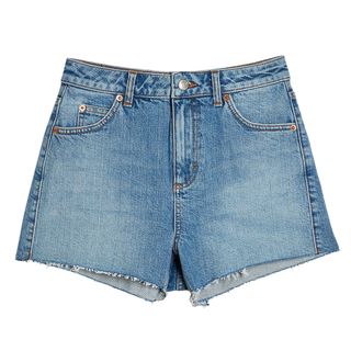 Topshop + Premium Denim Mom Shorts