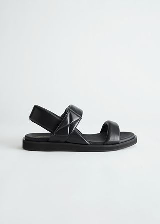 & Other Stories + Padded Leather Slingback Sandals