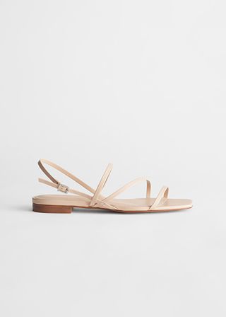 & Other Stories + Strappy Leather Slingback Sandals