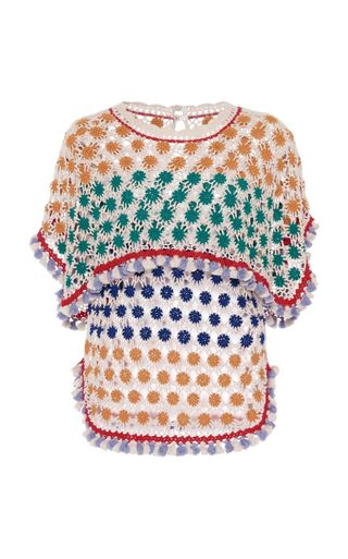Isabel Marant + Delma Crochet-Knit Cotton Top