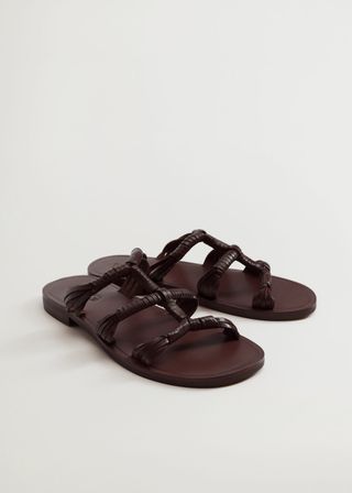 Mango + Leather Straps Sandals