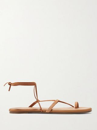 Tkees + Jo Suede and Leather Sandals