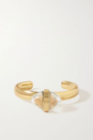 Tohum + Lumia Gold-Plated and Crystal Cuff