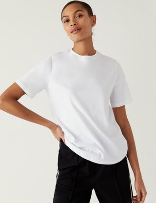 M&S Collection + Pure Cotton Everyday Fit T-Shirt