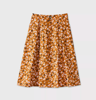 Who What Wear x Target + Birdcage A-Line Midi Skirt