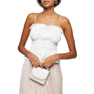 Topshop + Shirred Peplum Camisole