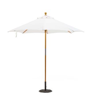 MoDRN + 9 ft. Sunbrella Market Umbrella with Hardwood Frame