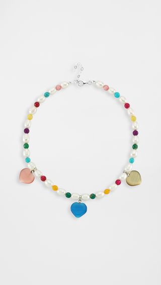 Maison Irem + Pearl Rainbow Necklace