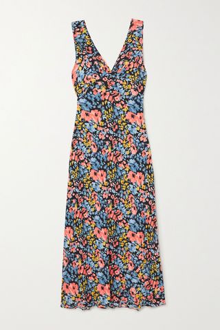Rixo + Sandrine Floral-Print Crepe Maxi Dress