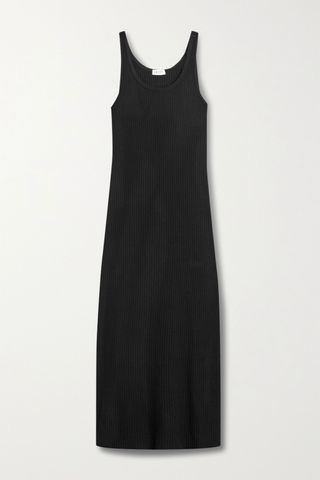 Leset + Alison Ribbed-Knit Midi Dress