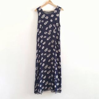 Vintage + 90s Two-In-One Dress, Floral Maxi