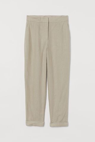 H&M + Linen Suit Trousers