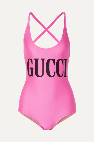 Gucci + Printed Stretch Bodysuit