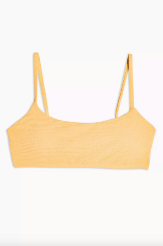 Topshop + Orange Crinkle Cami Bikini Top