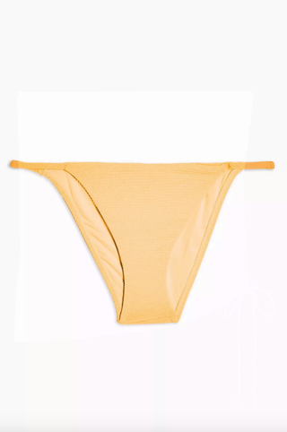 Topshop + Orange Crinkle Tanga Bikini Bottoms