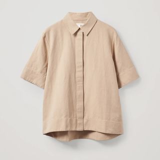 COS + Boxy Cotton-Linen Shirt
